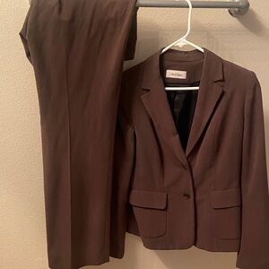 Calvin Klein Dark Brown Women's Suit